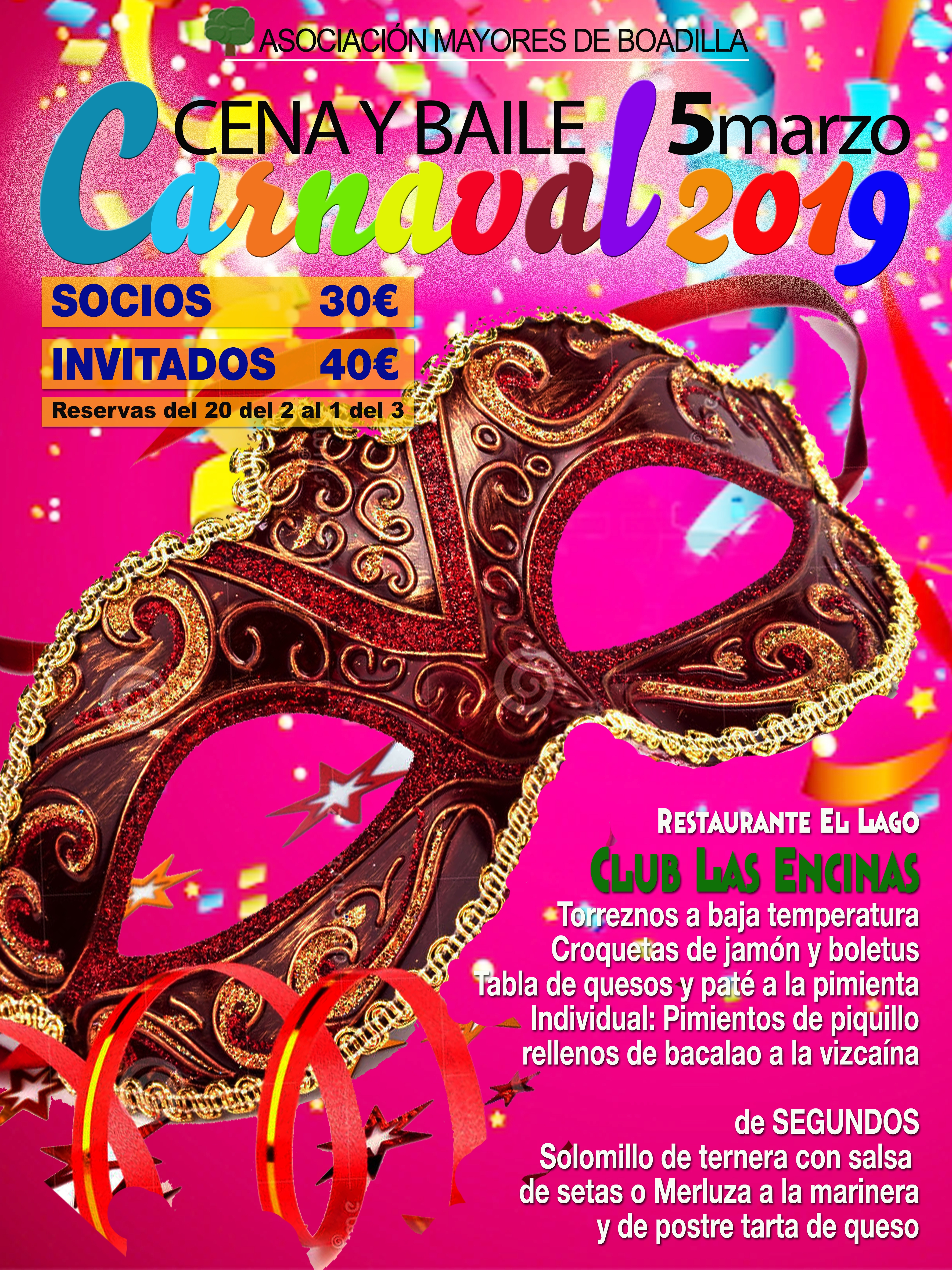 CENA DE CARNAVAL 5 MARZO (21:00 h)